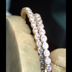 Freida Rothman Harmony Bezel Hoops NWOT